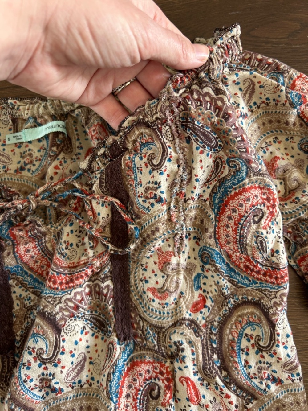 Maurices Paisley Print Top | Paisley Print | Bohemian | Boho | Paisley - Picture 5 of 7